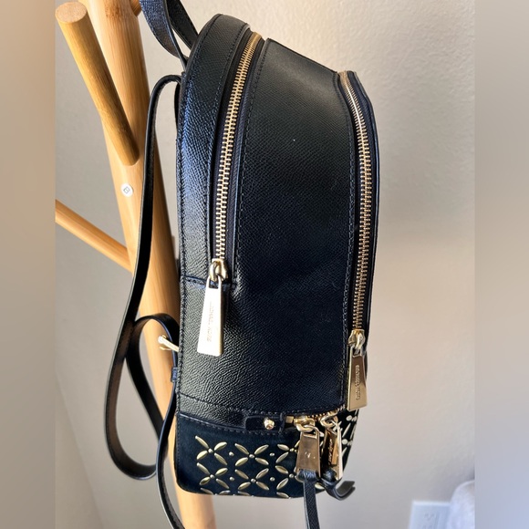 Used Michael Kors Rhea Medium Embellished Leather Backpack - Picture 5 of 11